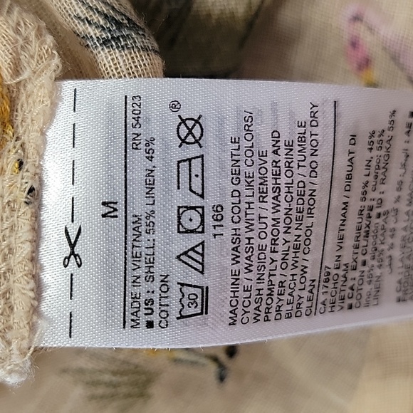 Old Navy Size M Linen Blend "Safari" Halter Top, Adjustable Straps, Gently Used - Picture 11 of 11